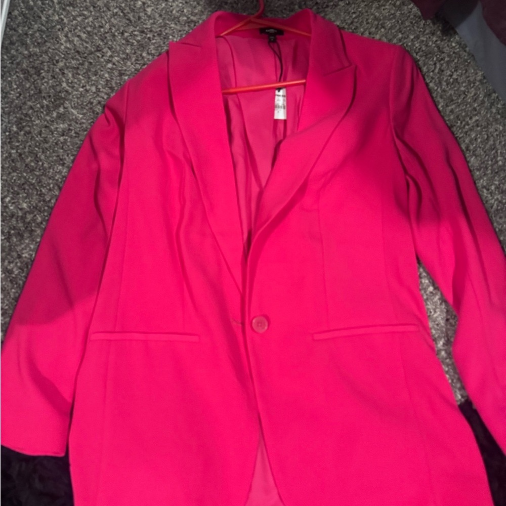 Express Pink Blazer and Short Set